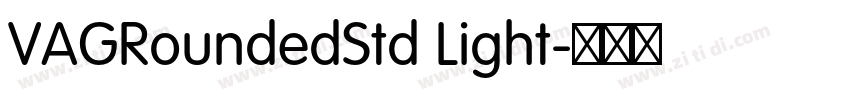 VAGRoundedStd Light字体转换